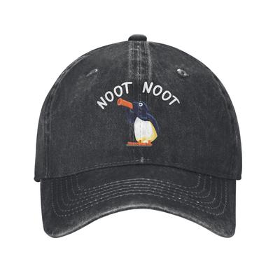 Noot Noot Pingu Unisex Baseball Caps Funny Penguin Distressed Denim Caps Hat Vintage Outdoor Summer Gift Snapback Hat