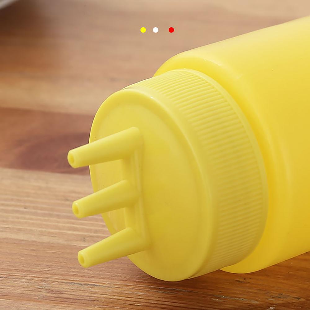 New Plastic Squeezing Sauce Bottle Graduated Squeezable Gravy Boats Kitchen Accessories Condiment Squeeze Bottles