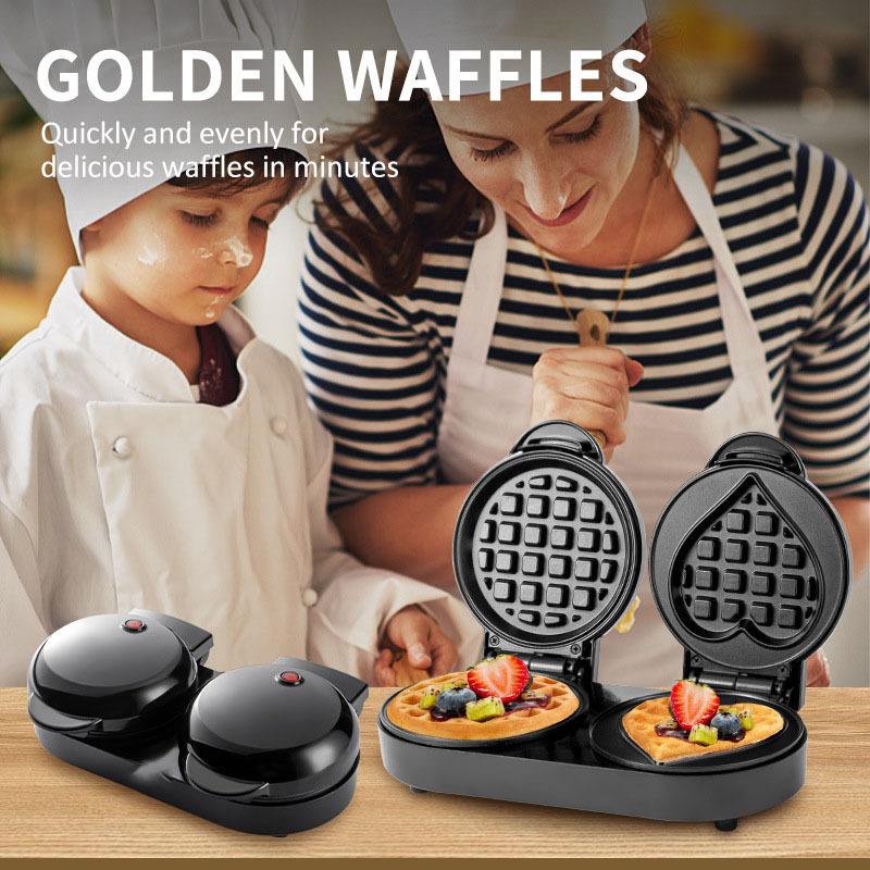 European Breakfast Machine Waffle Machine Household Small Convenient Mini Love Shaped Round Cake Machine Electric Cake