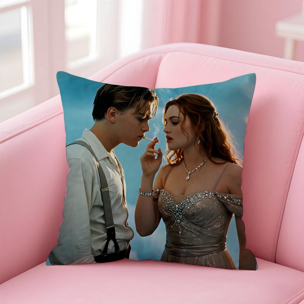 T-Titanics Classic Cushion Cover Comfortable Reversible Pillow Cover Ideal For Car Sofa Bedroom & Beyond