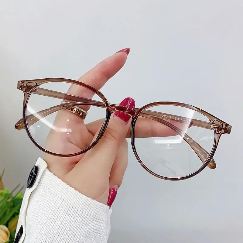 

Men s Womens Myopia Prescription Lenses Eyeglasses Ultra Light Weight Round Glasses Frame Elegant Near Sight for Reading Presbyopia Computer Eyewear -2.5