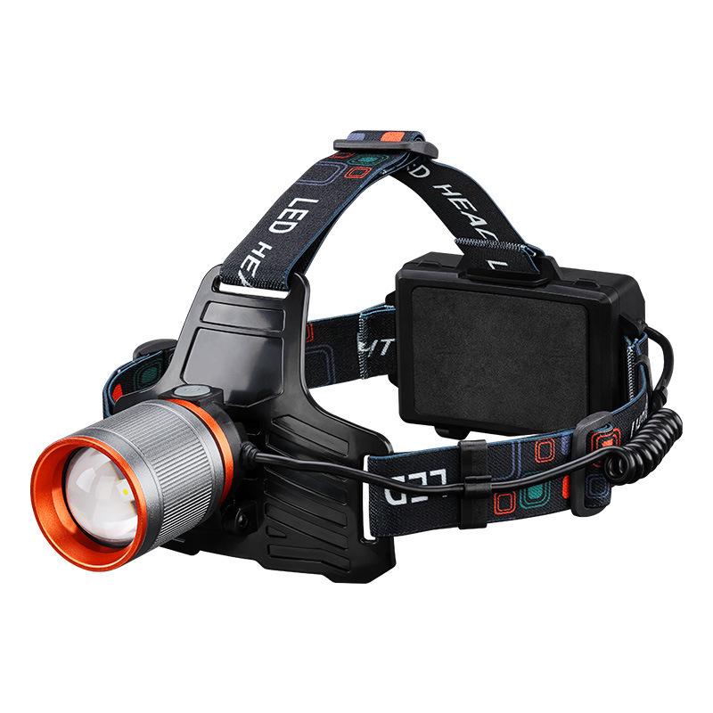 Rechargeable LED Headlamp: Outdoor White Laser, Strong Light for Fishing, Camping, Hiking, and More.