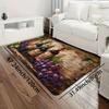 Aesthetic Wine Glass Area Rug, Soft Non-Slip Machine Washable Floor Mat for Kitchen Game Room Bedroom Living Room Home Decor