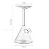 1/2PCS Creative Cocktail Glass Cup Upside Down Martini Glasses Wine Glass Juice Cuisine Sashimi Dry Ice Container Leisure Ba