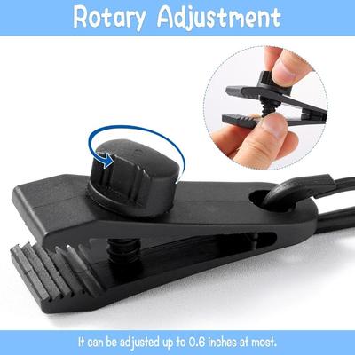 18/24 Stück Robuster Pool-Solarabdeckung Rollenbefestigungs-Kit Windfestes Seil & Clip Solarabdeckung Befestigungs-Kit Gurte Universell Befestigt