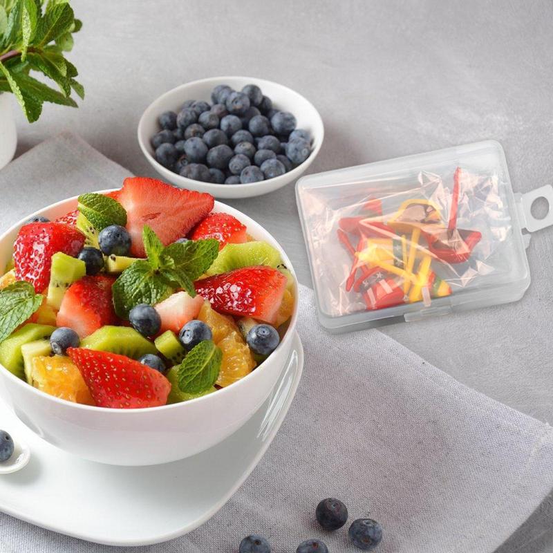Kids Food Picks Cute Appetizer Forks Cartoon Snack Toothpick For Fruits Appetizers Cake Dessert Home School Travel