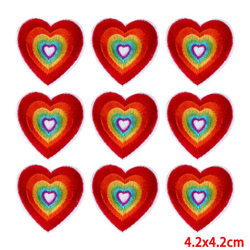 10 Pcs/lot Wholesale Embroidery Patch Iron On Patches For Clothing Patches On Clothes Jackets Decor Applique Sew Supplies