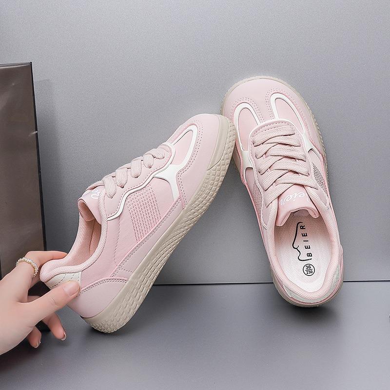 -76 soft-soled women's spring new breathable low-top flat-bottomed cream rice casual shoes