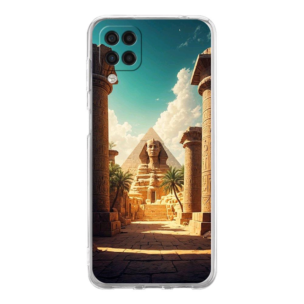 Phone Case For Samsung A13 A33 A35 A55 A73 A53 A23 A51 A71 A21S A31 A41 A05s A03S A15 A25 5G Cover Ancient Egypt God Pyramid