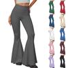 Women's High Waist Flared Pants Slim Fit Stretch Yoga Trousers Casual Wide Leg Bell Bottoms for Everyday Wear