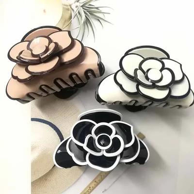 Acryl Kamelie Haarspange Klemme Mädchen Blume Handgefertigt Mode Schmuck Kopfaccessoires Für Frauen Geburtstagsgeschenke