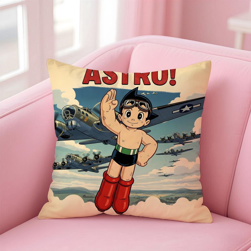 Anime S-Astro B-Boy Cushion Cover Comfortable Reversible Pillow Cover Ideal for Car Sofa Bedroom & Beyond