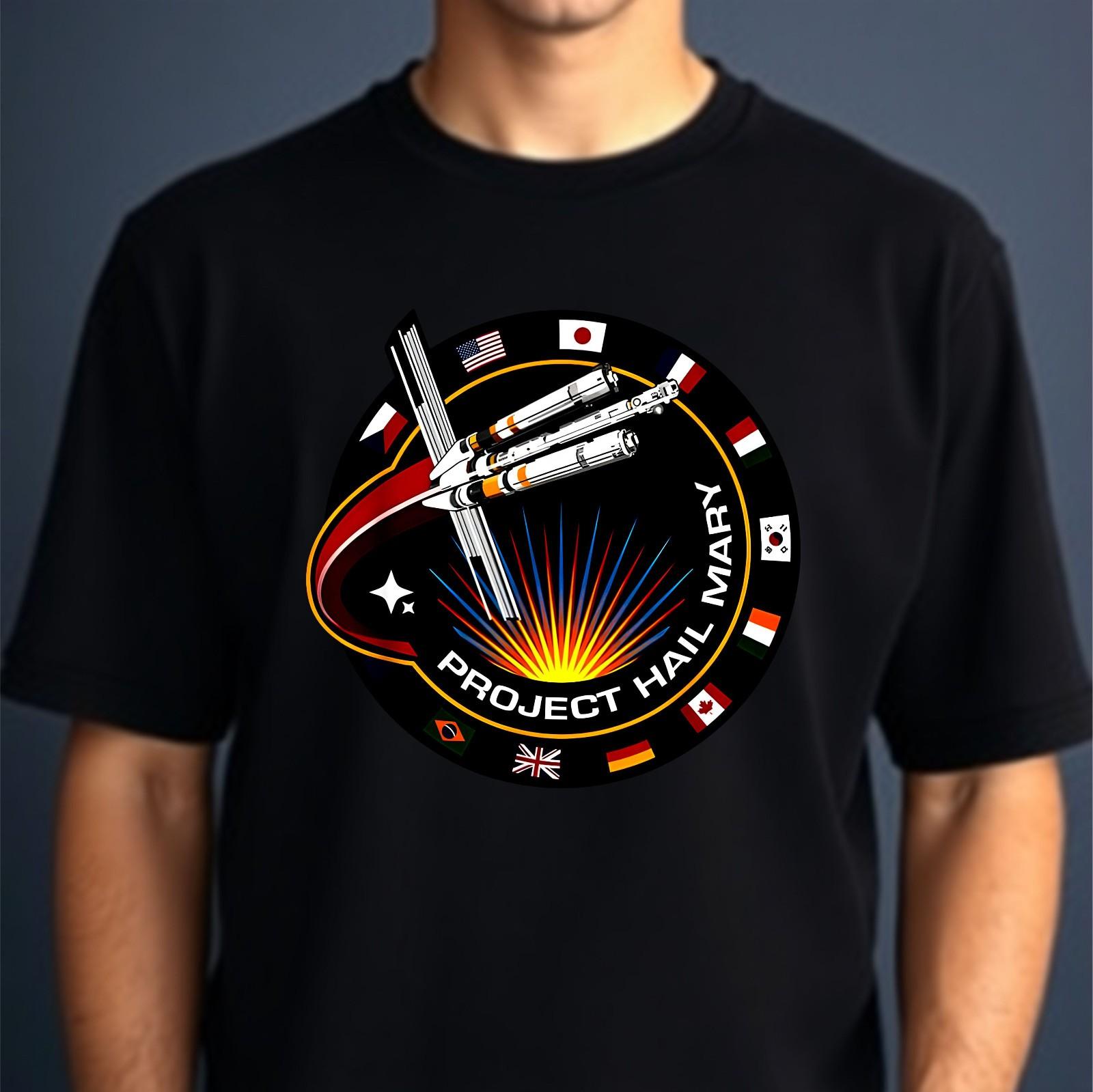 Project Hail Mary T-shirt Spaceship Sc-fi Mission Inspired Gift Top Unisex Tee XXL