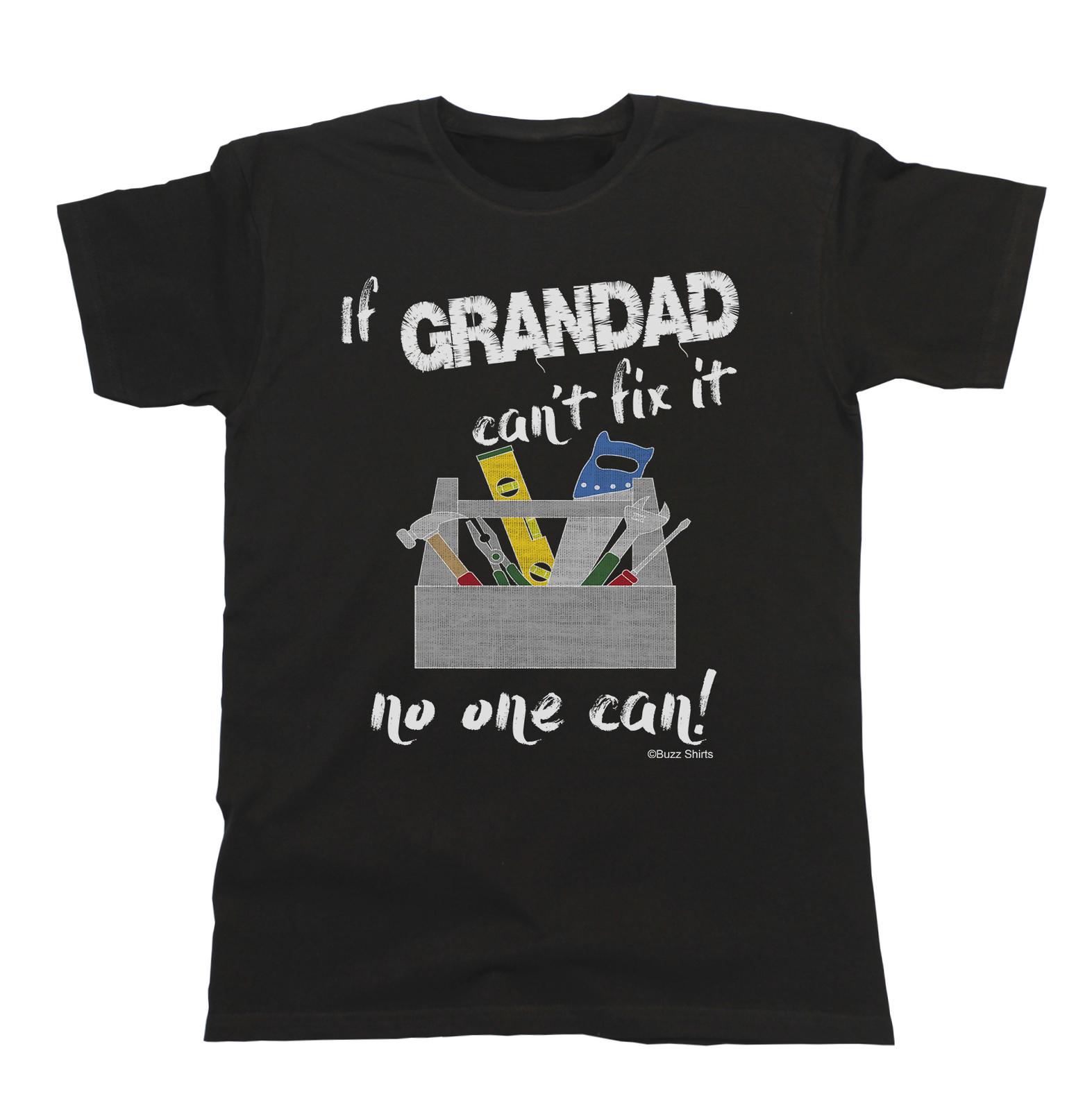 If GRANDAD Cant Fix It No One Can Mens T-Shirt Birthday Christmas Gift S разноцветный