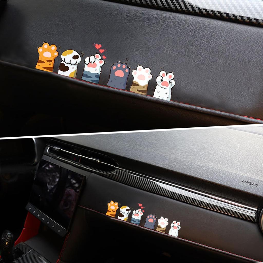 XAEIOCIF Car Stickers, 2/6 Pieces, Cute, Stylish, Waterproof, Reinforced Universal, be Used for
