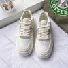Comemore New Women's Platform Sneakers Breathable Lace Up Round Toe Student Casual Sports Shoes Retro Increase Height Board Shoe