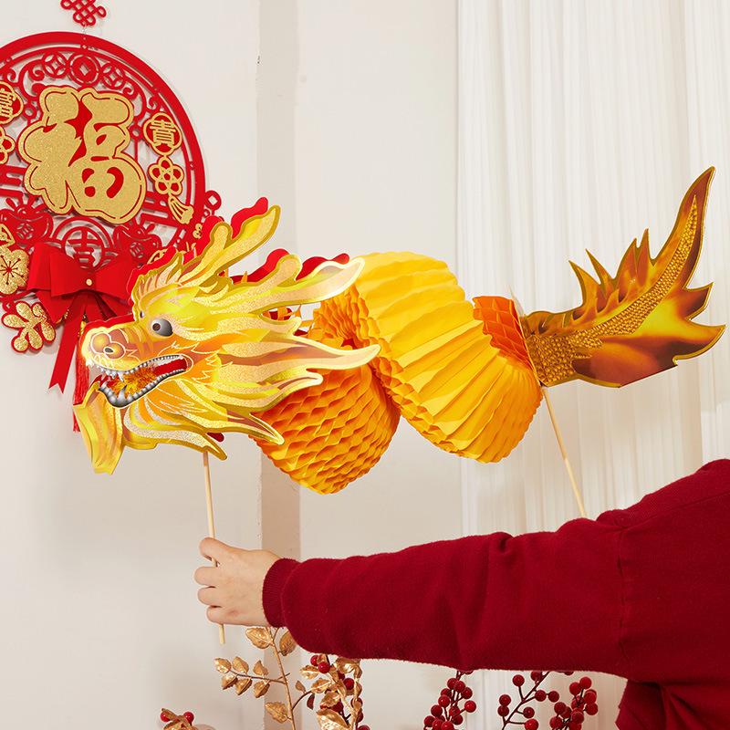 Year of the Horse Dragon Dance DIY Pull Flower Kit - Spring Festival Parent-Child Wedding Decor