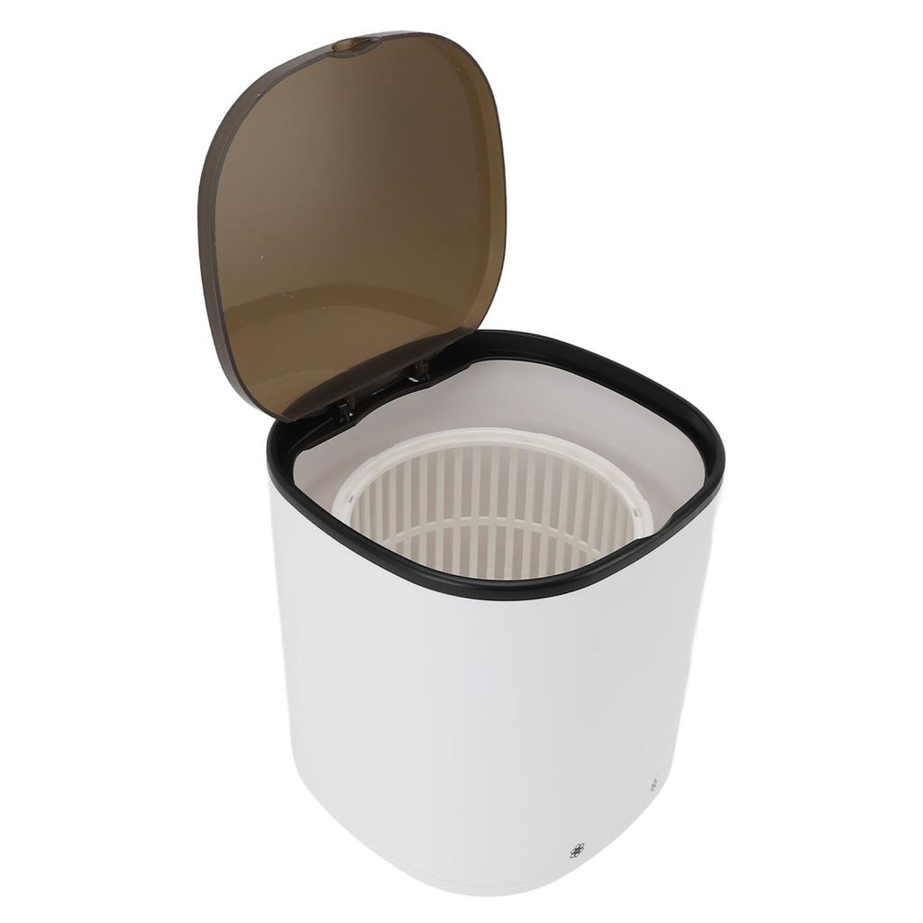 Small Washing Machine White 2000mah Rechargeable Small Washer with Drain Basket for Underwear Socks