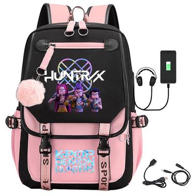 Zaino K-pop Demon Hunter Girl Group con Pompon - Edizione Scuola e Campus