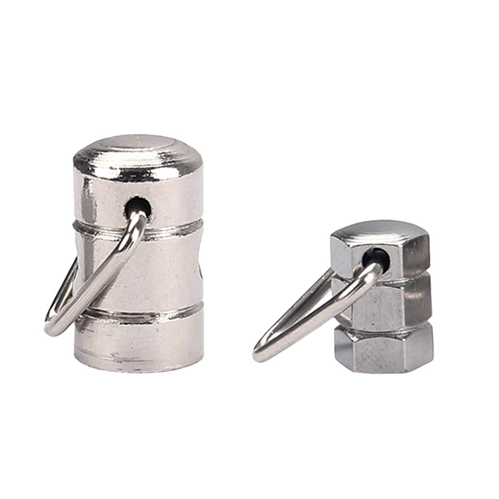 Buy 2 Pieces Different Sizes Nickel Banjo Strap Hooks for Guitar Parts at affordable prices