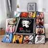 Cartoon Anime cute B-Boop MISS Super Soft Throws Blanket,Warm Cozy Blanket for Bed,Couch,Sofa,Bedroom,Living Room,Travel,Camping