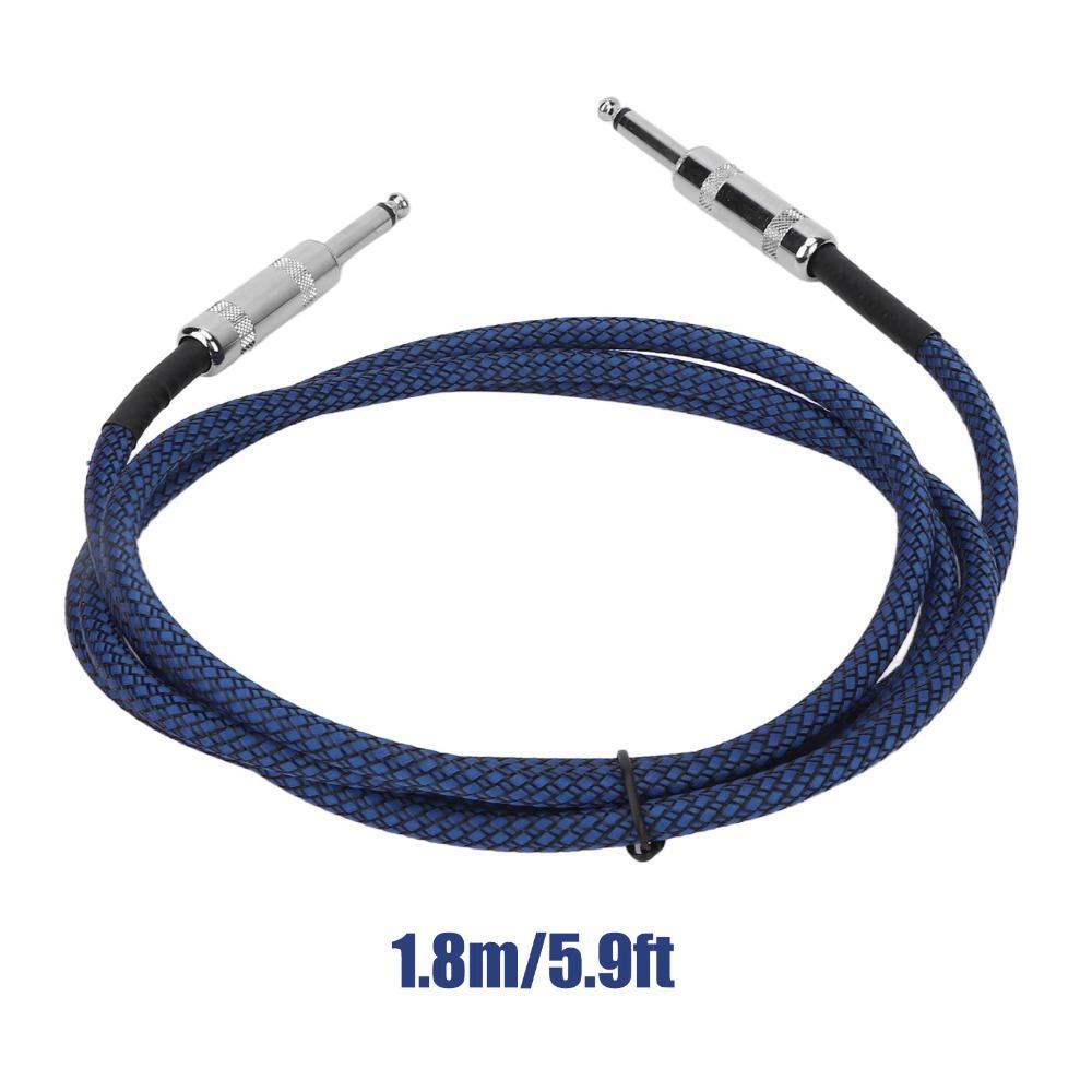 

Noise Reduction Guitar Cable Plug and Play 6.35mm Instrument Cable Amplifier Connection 1.8m/5.9ft