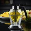 Honey Oil Dispenser Bottle No Mess Syrup Pitcher with Leak-Proof Pump 200ml Clear Glass Sauce Container for Honey Olive Oil Condensed Milk