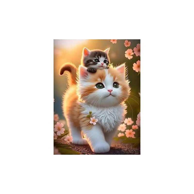 

diamond art 5D mosaic art DIY handmade painting craft kit diamond bead painting kit diamond painting Fully pasted type home decoration ( cat)