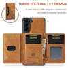 Magnetic Detachable Leather Wallet Case for Samsung Galaxy S25 Ultra S24 FE S23 Plus S22 A16 A36 A35 A55 A15 Cards Holder Cover