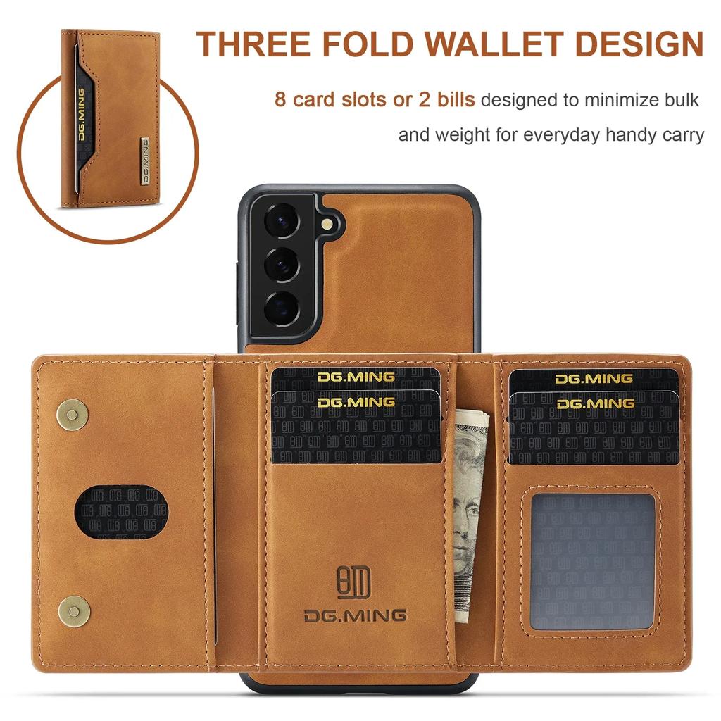 Magnetic Detachable Leather Wallet Case for Samsung Galaxy S25 Ultra S24 FE S23 Plus S22 A16 A36 A35 A55 A15 Cards Holder Cover