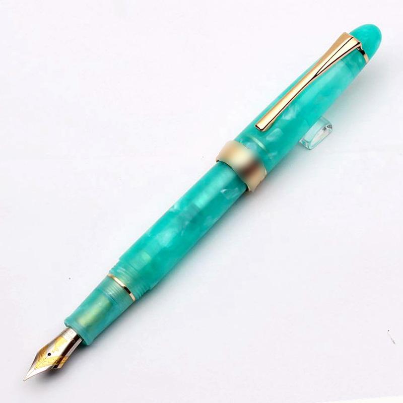 Pluma Fuente Kaigelu 356 de Resina con Clip Dorado Punta EF/F/M Hermosos 5 Colores Pluma de Tinta para Regalo de Escritura Oficina Negocios Hogar