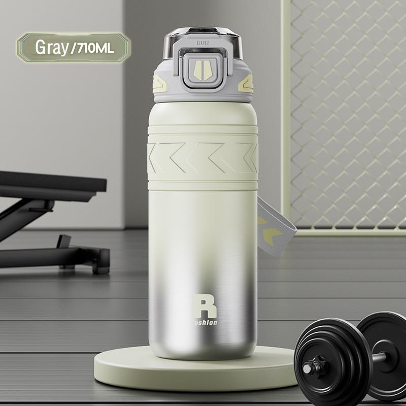 710ml High Quality Stainless Steel 316 Sport Vacuum Flask With Straw Portable Gym Fitness Outdoor Cycling Climb Thermal Bottle