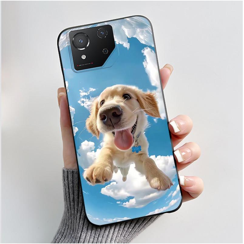 Casing For Asus ROG Phone 8 Phone8 ROG8 Pro Case Luxury Dragon Cute Cool Boys Girls Slim Black Matte Soft TPU Back Protect Cover
