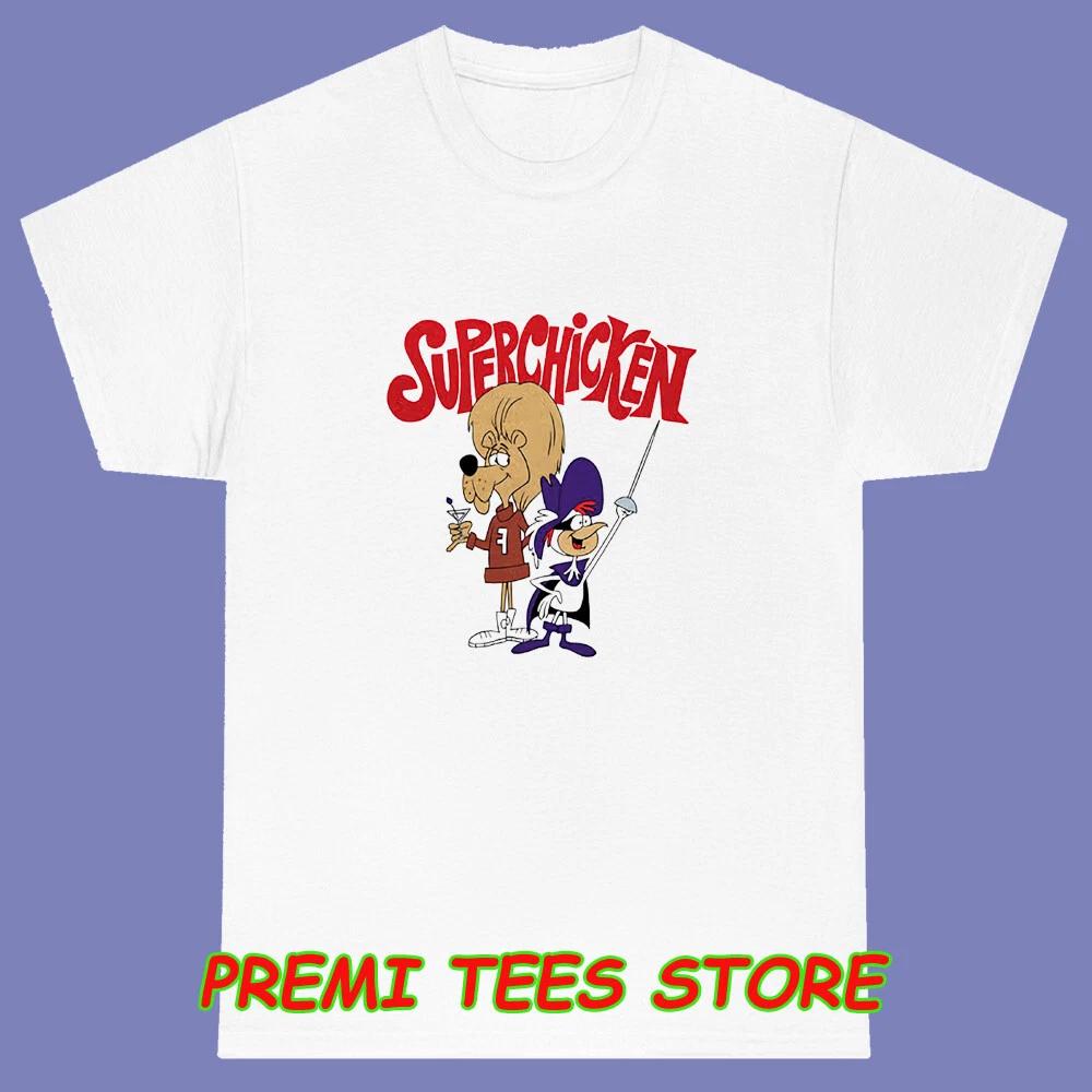 Super Chicken & Fred Sing Men s White Size S-3XL S