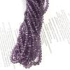 Women Charms Jewelry Bracelet Neckpiece DIY Rondelle Shaped Crystal Glass Loose of 100 Violet