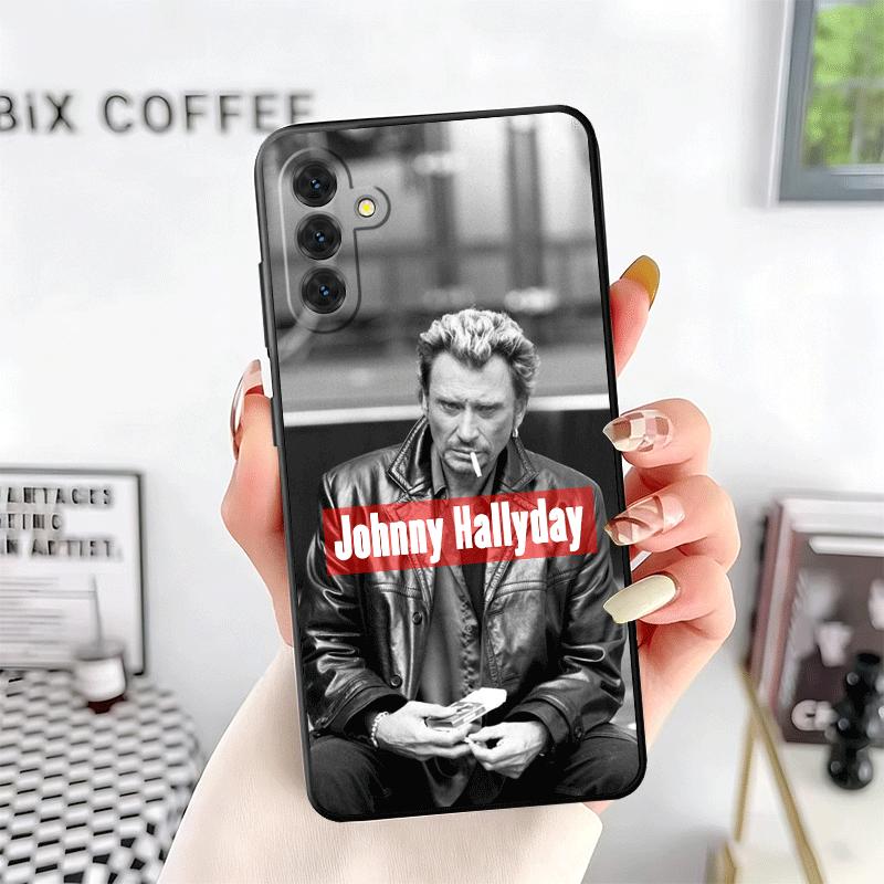 Johnny Hallyday Music Soft Phone Case for Samsung A17 A37 A57 A16 A26 A36 A56 A15 A25 A35 A55 A14 A24 A34 A54 A13 A23 A33 A53 A5