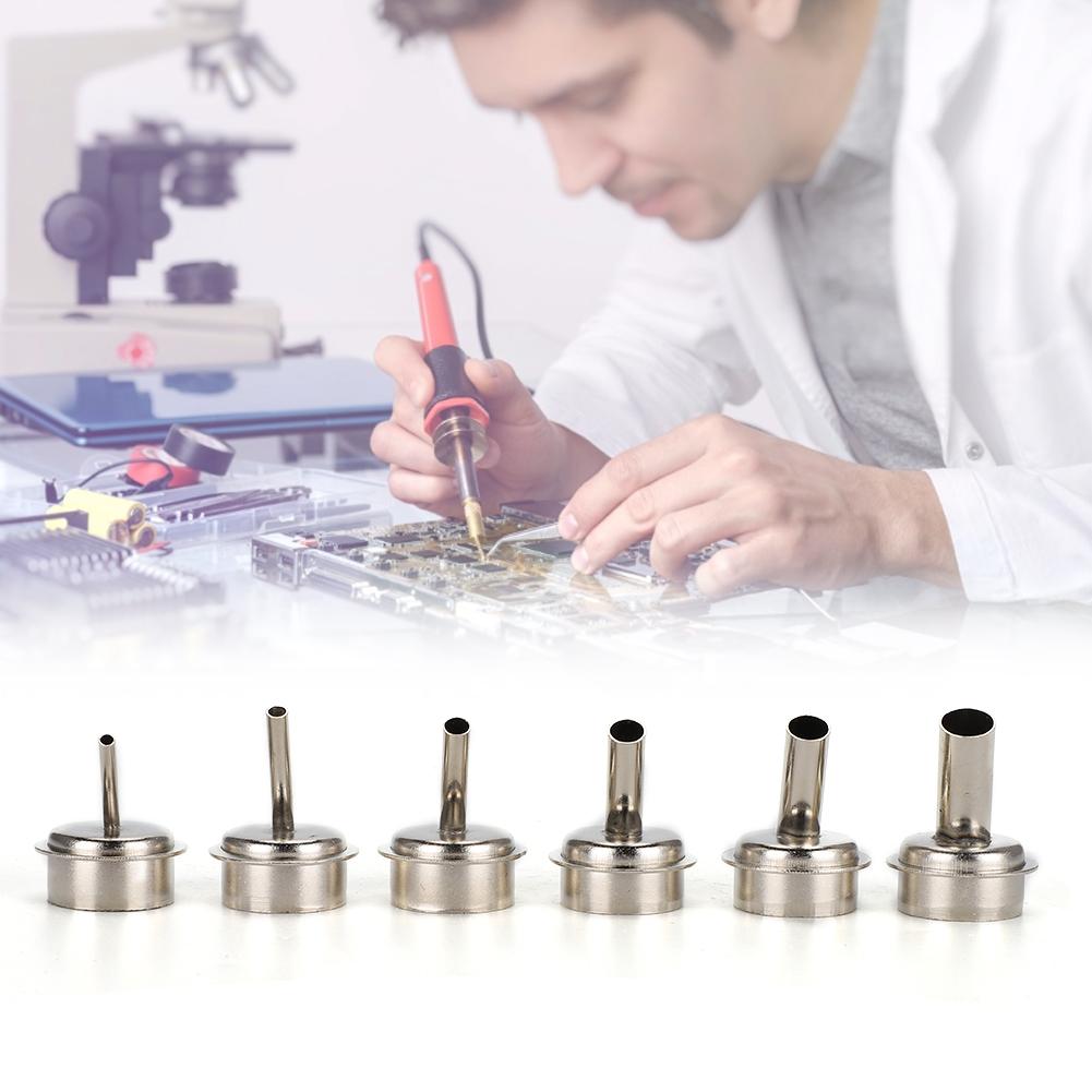 6PCs Computer Repairing Kit Steel 3MM  4MM  5MM  7MM  8MM  10MM Air Nozzle for 861DW Air Gun