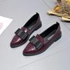 Fashion Women's Loafers Bow Pointed Toe Flat 2024 New Shoes for Women Patent Leather Shallow Mouth Casual Comfortable Ladies Shoes