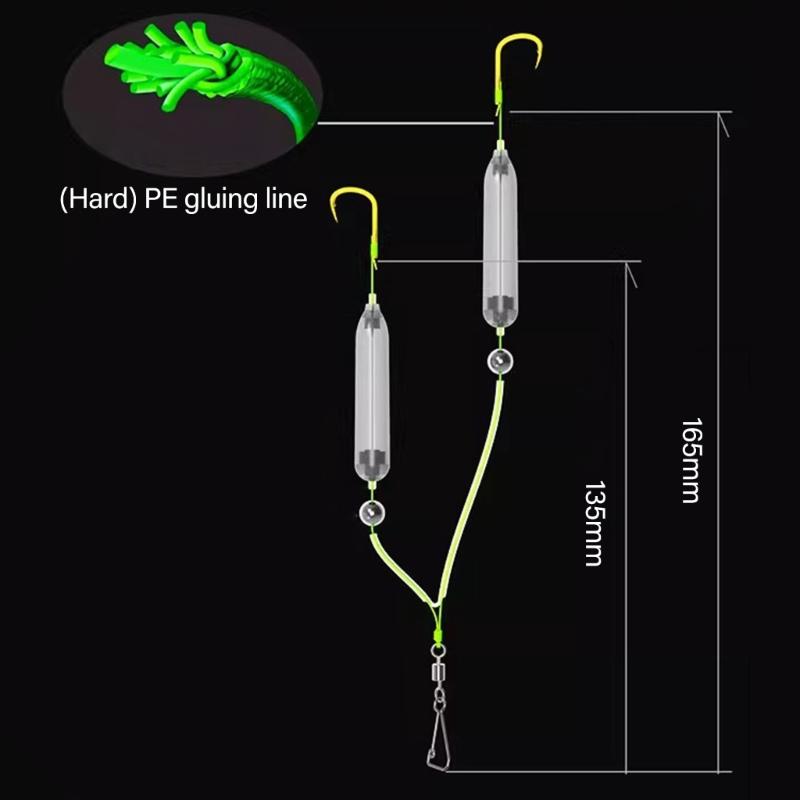 30pack Adjustable Floatation Hook Tube With Anti Current Optimizes Baits For Carps Anglers