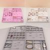 6Ps/set Jewelry Organizer Velvet Jewelry Storage Tray Display Ring Bracelet Necklace Storage Box Showcase Drawer Organizer Trays