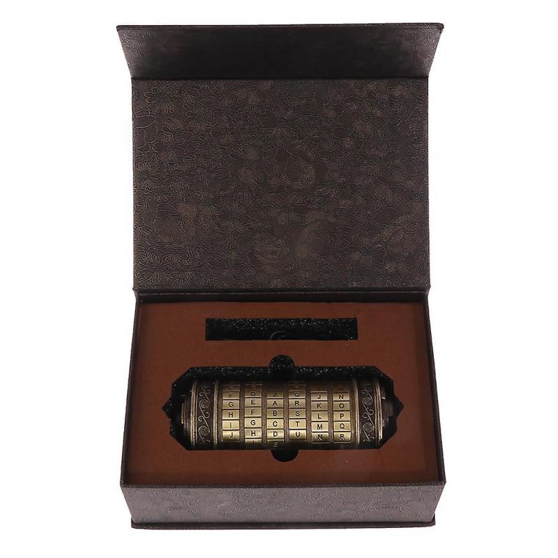 Da Vinci Code Toys Metal Cryptex Locks Wedding Gifts Valentine's Day Gift
