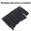 Non-Slip Heat Shrink Sleeve Heat Shrink Tube For Fishing Rod/Racket/Bike Handle/Tripod DIY Black 1M 20/25/30/35/40/50mm Optional