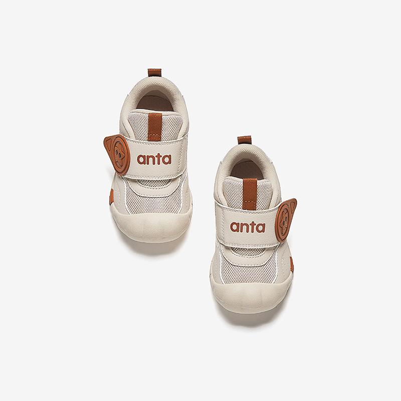 Anta Comfortable Versatile Fashion Trendy Non-Slip Kick-Resistant Breathable Lightweight Shock-Absorbing Low-Top Walking Shoes Baby Shoes A12510002-1