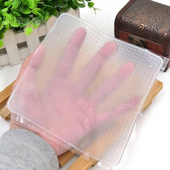 Kitchen Clear Square Food Wrapper Seal Cover Film