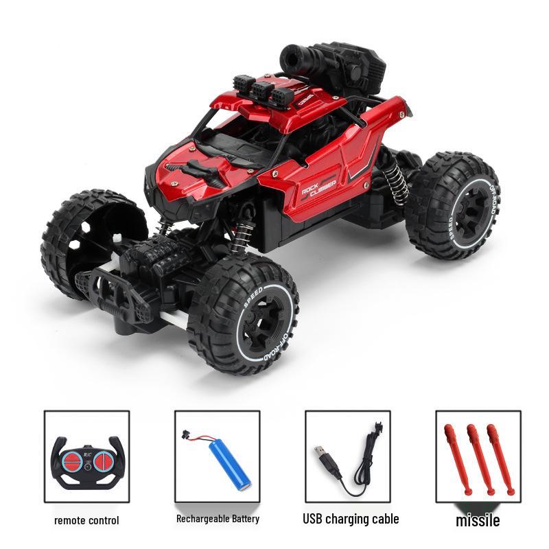 Remote Control Car for Kids: Cool Spray, Climbing Alloy, Rechargeable, Electric 4WD with Lights, Gift-Ready.