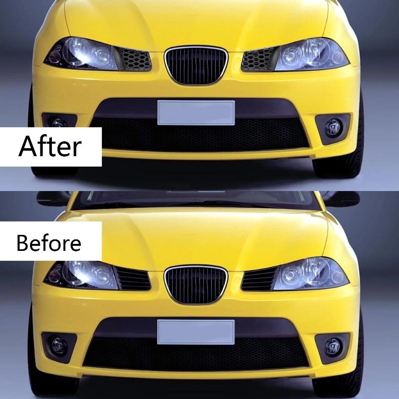 For SEAT Ibiza Cordoba 6L 2002-2009 Front Grille Intake Mesh Honeycomb Bumper Upper Radiator Grill ABS Heatproof