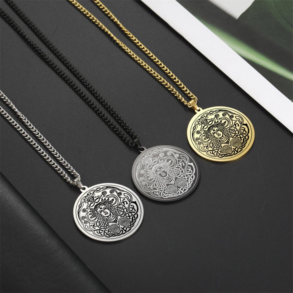 Dainty Norse Mythology Freyja Goddess Pendant Necklace Associated Love Sex Beauty Fertility Talisman Necklaces Jewelry