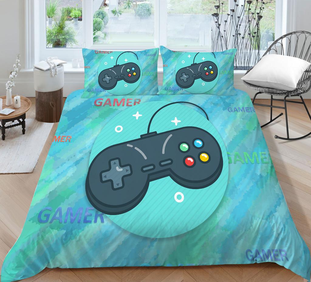 Game Mouse Zestaw pościeli domowej Poszwa na kołdrę i poszewka na poduszkę Sypialnia Pościel domowa Pełnowymiarowa zmywalna Wygodna poszewka na kołdrę Poszewka na poduszkę