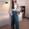 Women's Sweater Jacket for Autumn and Winter Loose Hooded Knitted Cardigan Long Style for Women Sweatershirt