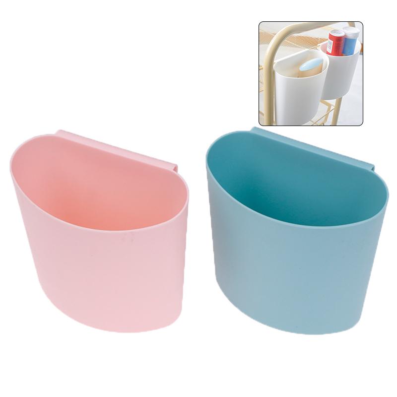 1 ks Domácí závěsný plastový úložný koš na záda Kuchyň Koupelna Mini organizéry Drobnosti Přenosný úložný box Kontejner